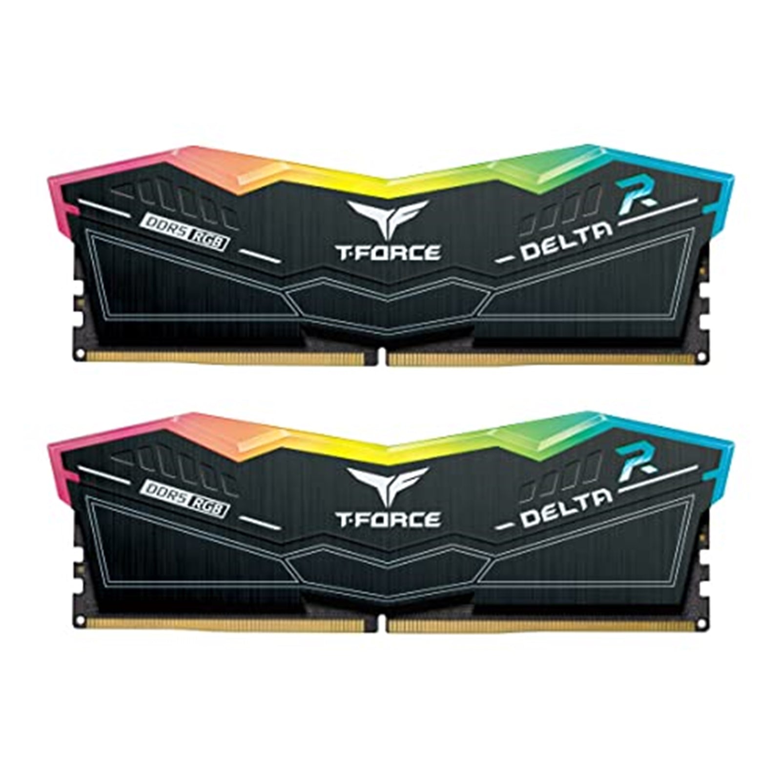 TEAMGROUP T-Force Delta RGB DDR5 Ram 32GB Kit (2x16GB) 5600MHz (PC5-44800) CL36 Desktop Memory Module Ram Black for 600 Series Chipset TEAMGROUP T-Force Delta RGB DDR5 Ram 32GB Kit (2x16GB) 5600MHz (PC5-44800) CL36 Desktop Memory Module Ram Black for 600 Series Chipset